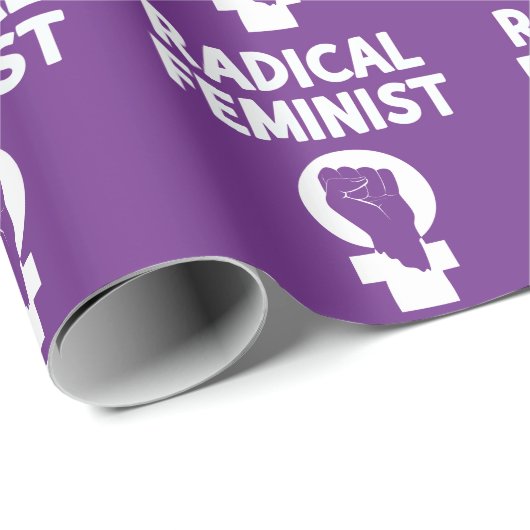 Radical Feminist Geschenkpapier (Rolleneckpunkt)