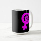 Radical Feminist Kaffeetasse (VorderseiteRechts)