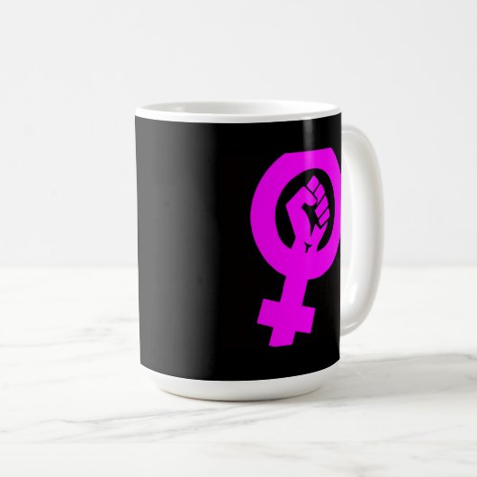 Radical Feminist Kaffeetasse (VorderseiteRechts)