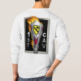 Radical Flaming Horse Skull 1. Kavallerie Division T-Shirt
