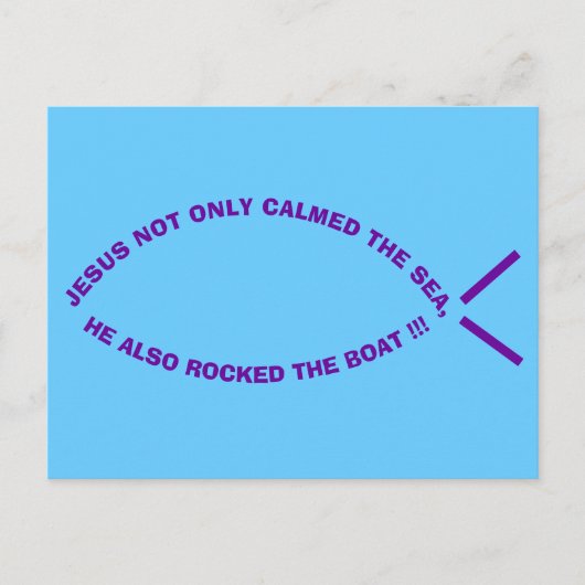 Radical Jesus, Rock the Boat Postcard Postkarte (Vorderseite)