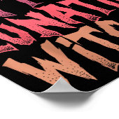 Radical Left Lunatic Witch Funny Halloween Feminis Poster (Ecke)