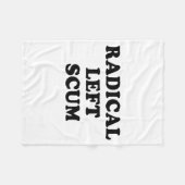 Radical Left S Funny Sarcastic Quote Fleecedecke (Vorderseite (Horizontal))