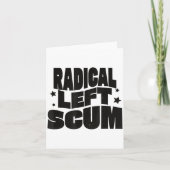 Radical Left S Funny Sarcastic Quote  Karte (Vorderseite)