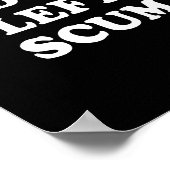 Radical Left S Funny Sarcastic Quote Poster (Ecke)