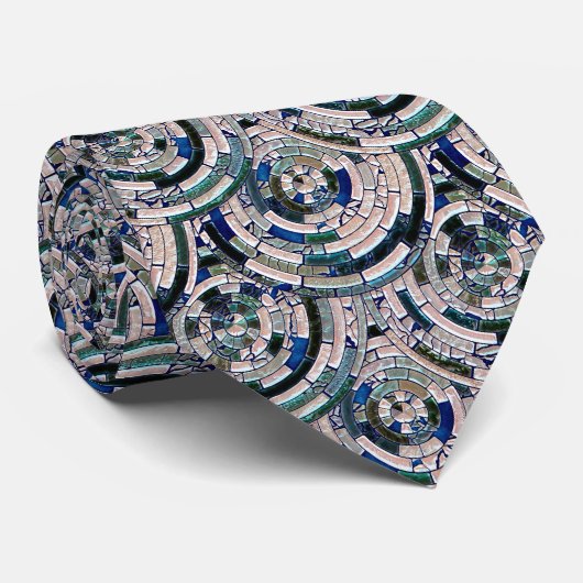 Radical Mosaic Tiles 1D Krawatte (Gerollt)