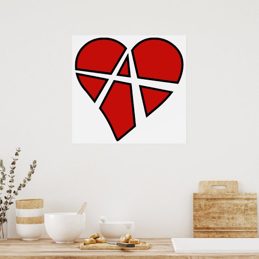 Radical Relations Reckless Heart Anarchy A Love Poster (Küche)