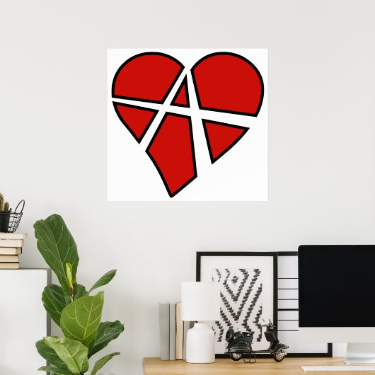 Radical Relations Reckless Heart Anarchy A Love Poster (Heimbüro)