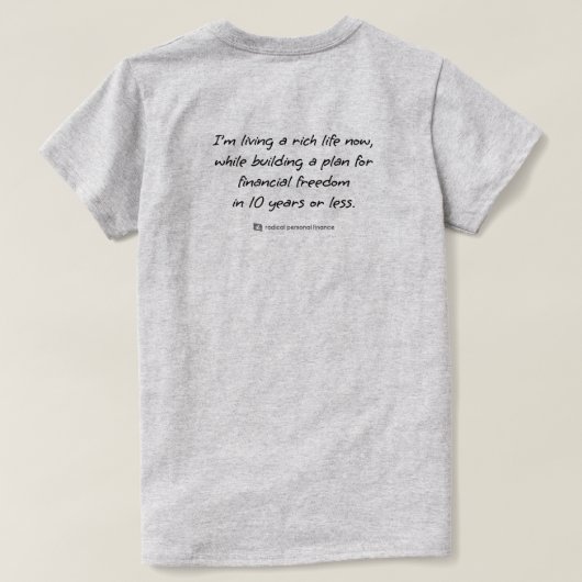 Radical Statement T-Shirt (F) (Design Rückseite)