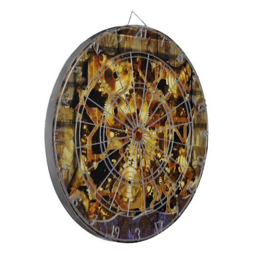Radical Steampunk 4 Dart Board Dartscheibe (Vorderseite Links)