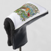 Radicalized by Basic Decency Aesthetic Art Bird Golf Headcover (3/4 Vorderseite)
