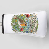 Radicalized by Basic Decency Aesthetic Art Bird Golf Headcover (Vorderseite)