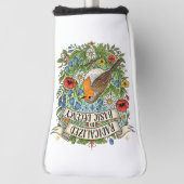 Radicalized by Basic Decency Aesthetic Art Bird Golf Headcover (Rotieren 90)
