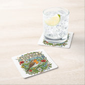 Radicalized by Basic Decency Aesthetic Art Bird Rechteckiger Pappuntersetzer (Vor Ort)