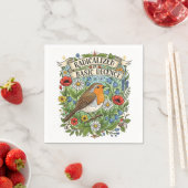 Radicalized by Basic Decency Aesthetic Art Bird Serviette (Beispiel)