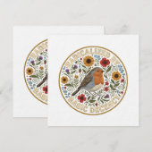 Radicalized by Basic Decency Bird Design – Vintage Einladung (Vorne/Hinten)