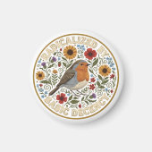 Radicalized by Basic Decency Bird Design – Vintage Magnet (Vorne)