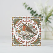 Radicalized by Basic Decency Bird Illustration  Einladung (Stehend Vorderseite)