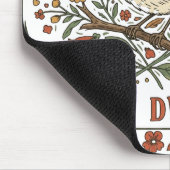 Radicalized by Basic Decency Bird Illustration  Mousepad (Ecke)