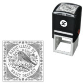 Radicalized by Basic Decency Bird Illustration  Permastempel (Beispiel)