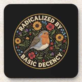 Radicalized by Basic Decency Birds lovers Getränkeuntersetzer