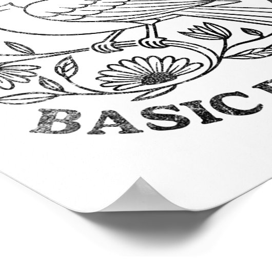 Radicalized By Basic Decency Feminist Men Women Sq Poster (Ecke)