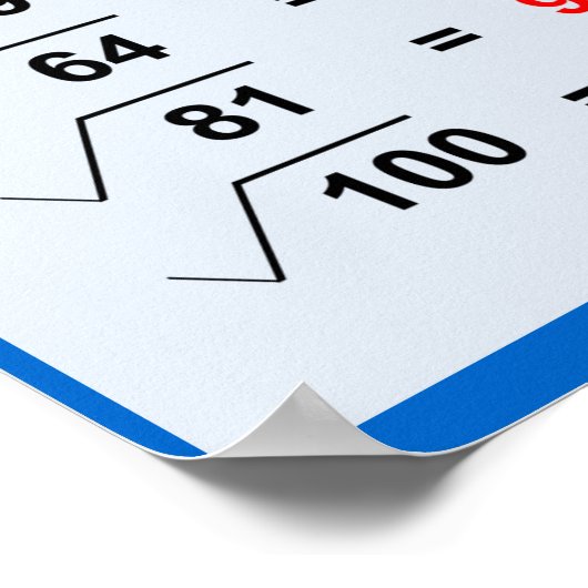 Radicals Square Roots Posters Poster (Ecke)