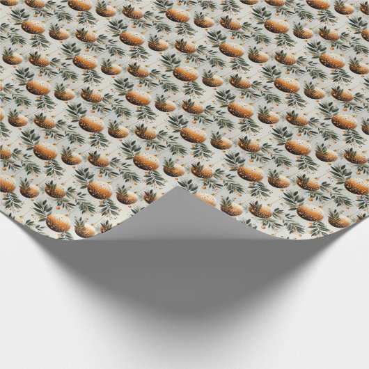 Radierer Sonnenuntergang: Orange & Gold Geschenkpapier (Ecke)