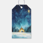 Radierer Weihnachtsstern über Bethlehem Geschenkanhänger (Vorderseite)