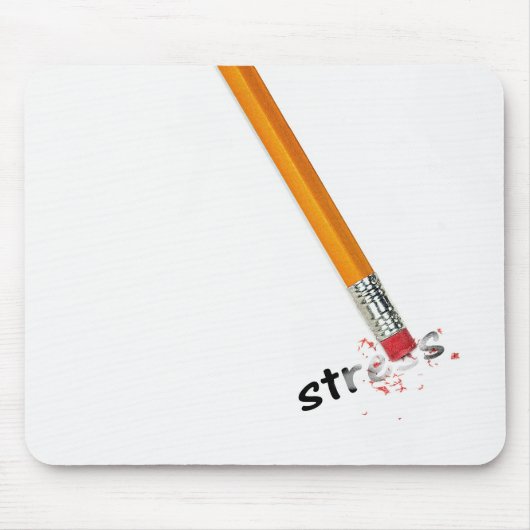 Radiergummi mit Stresstext Mousepad (Vorne)