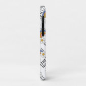 Radierposition | Farbiger Regenbogen und Blume Case-Mate iPhone Hülle (Hinten/Links)