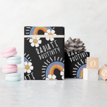 Radierposition | Farbiger Regenbogen und Blume