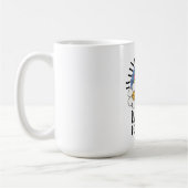 Radierposition | Farbiger Regenbogen und Blume Kaffeetasse (Links)