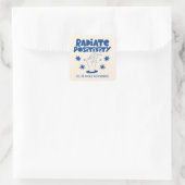 Radierposition Quadratischer Aufkleber (Tasche)