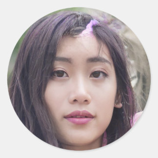 Radierposition Runder Aufkleber