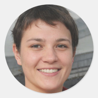 Radierposition Runder Aufkleber