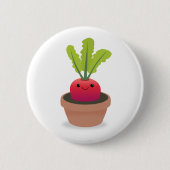 Radieschen Button (Vorderseite)