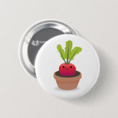 Radieschen Button (Vorne & Hinten)