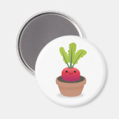 Radieschen Magnet (Vorderseite/Rückseite)