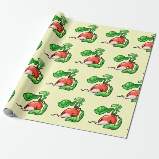 Radieschen radish geschenkpapier (Ungerollt)