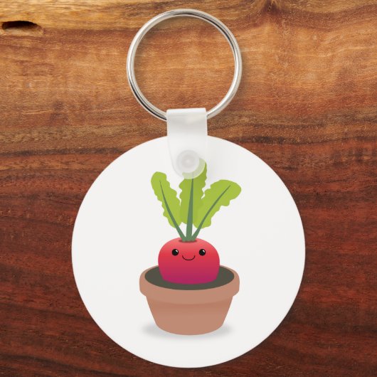 Radieschen Schlüsselanhänger (Vorderseite)