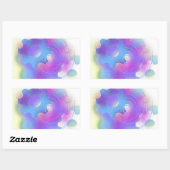 radikal Abstrakt Rechteckiger Aufkleber (Blatt)