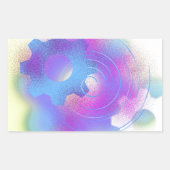 radikal Abstrakt Rechteckiger Aufkleber (Vorderseite)