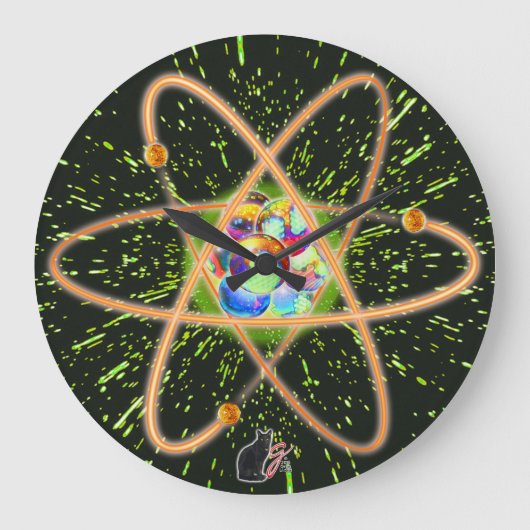 Radikal Große Wanduhr (Vorderseite)