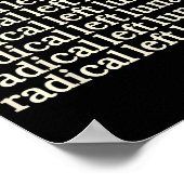 Radikal verlassen poster (Ecke)