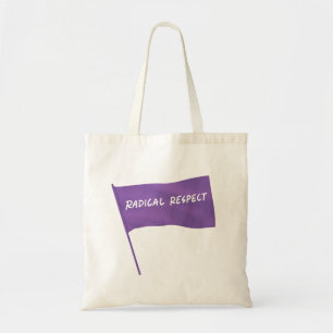 Radikale Achtung der Lila Flag-Tasche Tragetasche