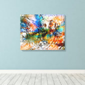 Radikale Art 4 Wrapped Canvas Leinwanddruck (Insitu (Holzboden))
