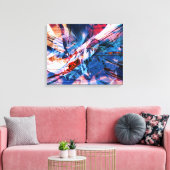 Radikale Art 8 Wrapped Canvas Leinwanddruck (Insitu (Wohnzimmer))