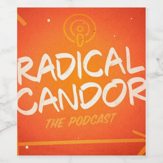Radikale Candor Podcast Weinetiketten Weinetikett (Einzelnes Label)