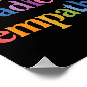 Radikale Empathie üben _1 Poster (Ecke)